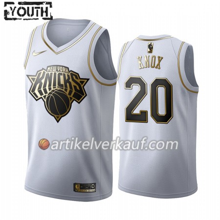 NBA New York Knicks Trikot Kevin Knox 20 Nike 2019-2020 Weiß Golden Edition Swingman - Kinder